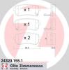 ZIMMERMANN 243201551 Brake Pad Set, disc brake