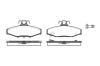 REMSA 033522 Brake Pad Set, disc brake