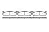 REMSA 75702 Brake Pad Set, disc brake