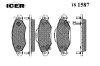 ICER 181587 Brake Pad Set, disc brake