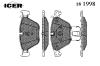 ICER 181998 Brake Pad Set, disc brake