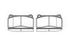 ROADHOUSE 298300 Brake Pad Set, disc brake