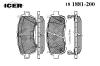ICER 181881200 Brake Pad Set, disc brake