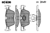 ICER 182049 Brake Pad Set, disc brake
