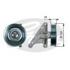 GATES T36427 Deflection/Guide Pulley, v-ribbed belt