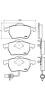 BREMBO P85060 Brake Pad Set, disc brake