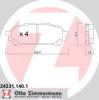 ZIMMERMANN 24331.140.1 (243311401) Brake Pad Set, disc brake