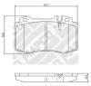 MAPCO 6699 Brake Pad Set, disc brake