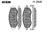 ICER 182040 Brake Pad Set, disc brake