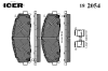 ICER 182054 Brake Pad Set, disc brake