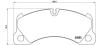 BREMBO P65017 Brake Pad Set, disc brake