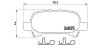 BREMBO P83110 Brake Pad Set, disc brake