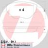 ZIMMERMANN 23934.180.1 (239341801) Brake Pad Set, disc brake