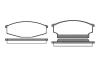 ROADHOUSE 225600 Brake Pad Set, disc brake