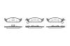 REMSA 057002 Brake Pad Set, disc brake