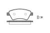 REMSA 097610 Brake Pad Set, disc brake