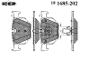 ICER 181685-202 (181685202) Brake Pad Set, disc brake
