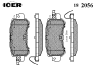 ICER 182056 Brake Pad Set, disc brake
