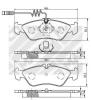 MAPCO 6513 Brake Pad Set, disc brake