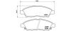 BREMBO P56070 Brake Pad Set, disc brake