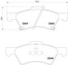 HELLA 8DB355010-061 (8DB355010061) Brake Pad Set, disc brake
