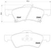 HELLA 8DB355010-061 (8DB355010061) Brake Pad Set, disc brake