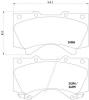 HELLA 8DB355013-151 (8DB355013151) Brake Pad Set, disc brake