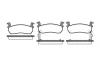 REMSA 017402 Brake Pad Set, disc brake