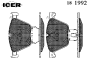 ICER 181992 Brake Pad Set, disc brake