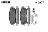 ICER 182077 Brake Pad Set, disc brake