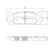 NIPPARTS N3602141 Brake Pad Set, disc brake