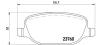 BREMBO P23109 Brake Pad Set, disc brake