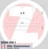 ZIMMERMANN 29200.205.1 (292002051) Brake Pad Set, disc brake