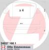 ZIMMERMANN 24537.160.1 (245371601) Brake Pad Set, disc brake