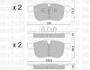 METELLI 2203090 Brake Pad Set, disc brake