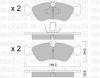 METELLI 2203110 Brake Pad Set, disc brake