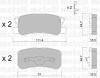 METELLI 2204000 Brake Pad Set, disc brake