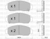 METELLI 2204620 Brake Pad Set, disc brake