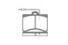 REMSA 0086.04 (008604) Brake Pad Set, disc brake
