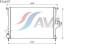 AVA QUALITY COOLING RTA2477 Radiator, engine cooling