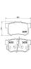 BREMBO P28051 Brake Pad Set, disc brake
