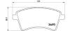 BREMBO P68053 Brake Pad Set, disc brake