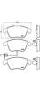 BREMBO P85113 Brake Pad Set, disc brake
