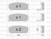 METELLI 2202040 Brake Pad Set, disc brake