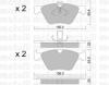 METELLI 2202520 Brake Pad Set, disc brake