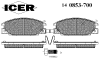 ICER 140853-700 (140853700) Brake Pad Set, disc brake