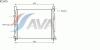 AVA QUALITY COOLING RT2470 Radiator, engine cooling
