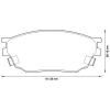 BENDIX 572489B Brake Pad Set, disc brake