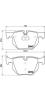 BREMBO P06056 Brake Pad Set, disc brake