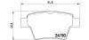 BREMBO P61080 Brake Pad Set, disc brake
